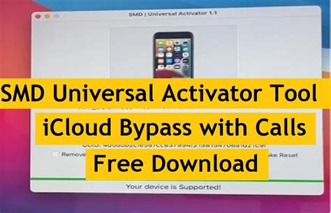 bysmd|SMD Universal Activator Tool Download icloud bypass .